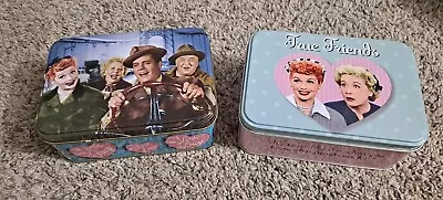 Lot Of 2 I Love Lucy Tin Boxes Holders Lucille Ball • $19.99