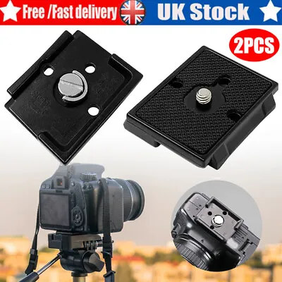 2pc Quick Release Plate With 1/4'' Srew Compatible With Manfrotto 200PL 141RC UK • £9.19