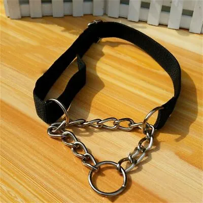 Strong Training Pet Half Check Choke Nylon Chain Dog Training Collar Dog Collar. • £5.69