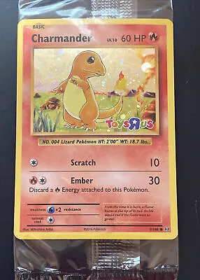 2016 Pokémon XY Evolutions Toys R US Charmander 9/108 Promo Swirl Bleed Error • $110