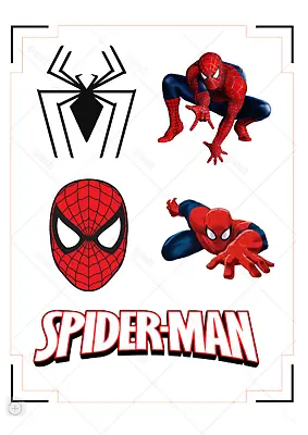 Mixed Spiderman Pre Cut Edible Cake Toppers • £5.49