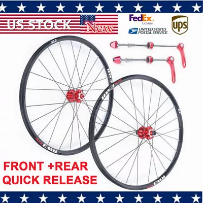 QR 27.5  MTB Bike Disc Front Rear Wheel Set 8/9/10/11 Speed Hub 120 Rings • $116.85