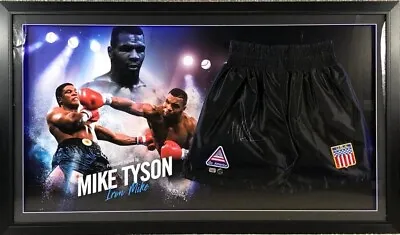 Framed Mike Tyson Hand Signed Boxing Shorts • $558.26