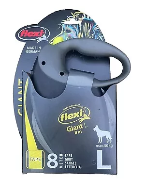 Dog Lead Flexi Giant L Neon Tape 50kg 8m  • £39.99