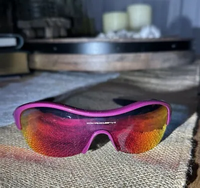 RARE Oakley Endure Pace Sunglasses 09-800 Damson Purple Red Iridium Excellent • $94