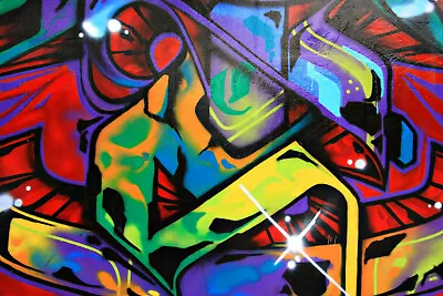 £85.49 • Buy Photo Wall Mural-GRAFFITI-(2513J)-NON WOVEN-Wallpaper-Street-Art Design Deco XXL