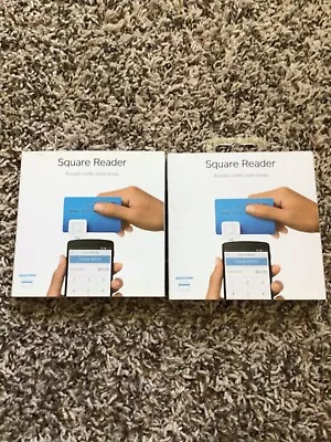 Lot Of 2 Square A-SKU-0047 White Mobile Credit Debit Card Reader • $13.45