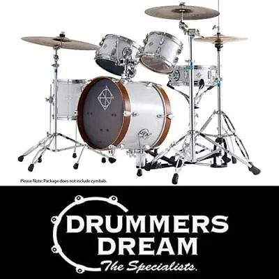 Dixon Jet Set Plus Series 5-Pce Drum Kit In Sub Zero White W/ HW And Bags • $1949