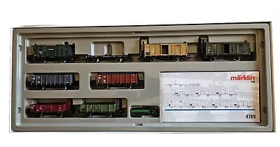 Vintage Marklin HO Scale German State Railroads Freight Wagon Car Set 4789 • $96.60