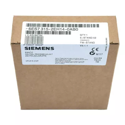 New Siemens 6ES7315-2EH14-0AB0 6ES7 315-2EH14-0AB0 SIMATIC S7-300 CPU 315-2 • $1434.19