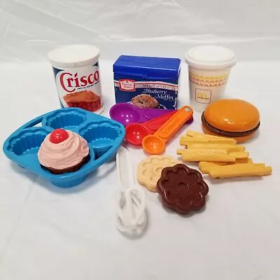 Vintage Fisher Price Play Food Lot McDonald's Burger Fries Crisco Duncan Hines^ • $24.99