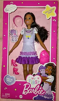 My First Barbie Doll Preschool Doll New 13 1/2 In Tall Mattel Hll20 Ages 3+ • $29.99