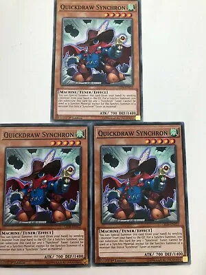 Yugioh Quickdraw Synchron LED6-EN032 Common Mint Condition X3 • £1.75