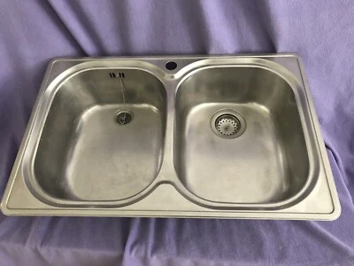Twin Bowl Franke Stainless Steel Sink • £7.50