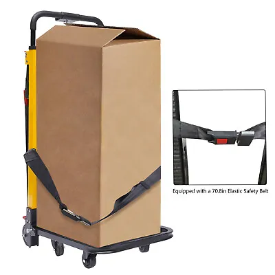 Folding Warehouse Dolly Cart Electric Stair Climbing Hand Truck Max Load 330lbs  • $903.45