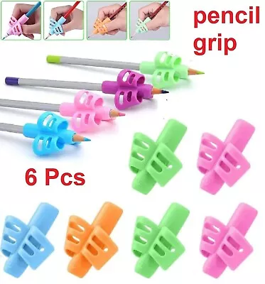 6Pcs Set Children Pencil Holder Pen Writing Aid Grip Posture Tools Correction AU • $9.99