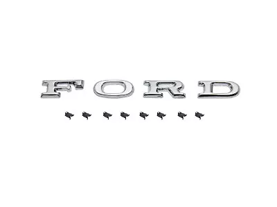 Ford Badge - F O R D - Letters +Clips Bonnet / Tailgate XA XB ZF ZG • $49.94