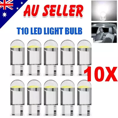 10x CAR BULBS T10 LED ERROR FREE CANBUS XENON WHITE W5W 501 2825 SIDE LIGHT BULB • $7.69