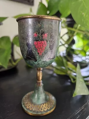 Israel Hakuli Hand Painted Goblet-Sabra • $13.50