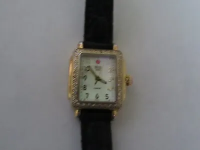 Michele Deco Mini 84 Diamonds 0.36 CT TW Mother Of Pearl Dial Ladies Watch • $400