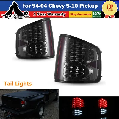 1994-2004 For Chevrolet S10/GMC Sonoma/Isuzu Hombre LED Tail Lights Smoke PAIR • $86.99