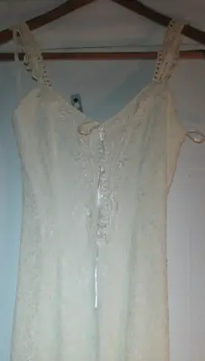 Vonda D's Wedding Dress Vintage Ivory Sz Sm By B&D Enterprises • $99.98