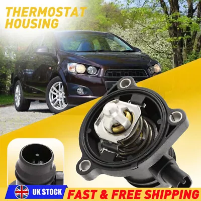 Black Thermostat And Seal Fits For Vauxhall Corsa D E Astra J 55593033 1.2 1.4 • £17.99