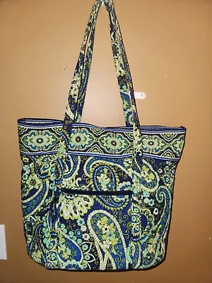 Vera Bradley Tote  Rhythm & Blues  Quilted Large Bag Double Straps W/Loop Close • $20