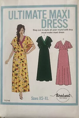 Threadcount Ultimate Maxi Dress Pattern Size XS-XL UNCUT F/F • £4.99