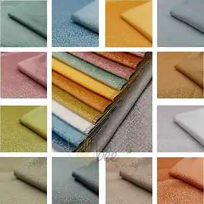 £0.99 • Buy Vienna Textured Velvet Chenille Furnishing Soft Upholstery Curtain Sofa Fabric