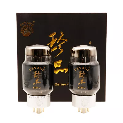 1 Matched Pair PSVANE KT88-Z TREASURE Collector Edition Vacuum Tubes 6550 KT100 • £145.20