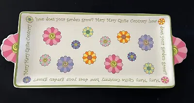NIB~Merry Go Round Gorham Mary Mary Quite Contrary Stoneware Rectangular Tray • $20