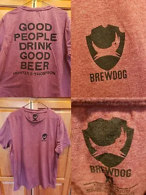 $29.99 • Buy BREWDOG Hunter S Thompson Gonzo IPA Craft Beer Brewery Graphic T-Shirt XL 