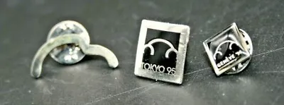 Volkswagen VW New Beetle Geneva Motor Show '96-Tokyo '96 Lapel Pins+Silver Pin • $12.95