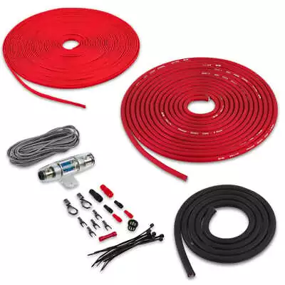 Belva BPK8 8 AWG Gauge Car Amplifier Power Wiring Install Kit W/ Speaker Cable • $26.99