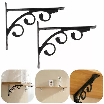 2PCS Wall Mounted L Shaped Angle Bracket Multifuntional Brace Shelf Brackets AU • $14.89