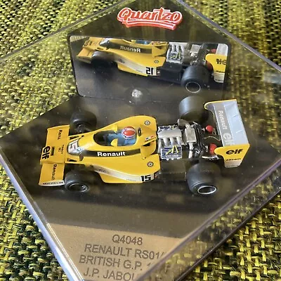 Quartzo Renault RSO1/1 British G.P. Jabouille 1:43 Die Cast  F-1 Model Race Car • $34.95