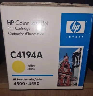 £29.99 • Buy Genuine Sealed HP Printer Cartridge C4194A - YELLOW For HP LaserJet 4500/4550