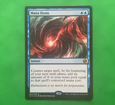 Magic The Gathering MTG Mana Drain Iconic Masters  065/249 Mythic  Nr Mint • $49.73