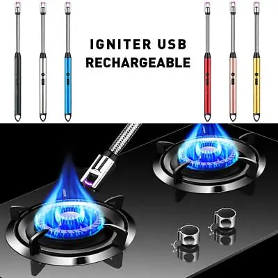 Electric Lighter Arc USB Rechargeable Candle BBQ Electronic Kitchen E6R2 • $7.61