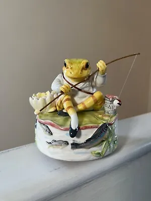 Beatrix Potter Border Fine Arts Mr Jeremy Fisher Fishing Musical Figurine VGC • £49.99