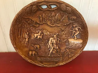 Vintage American Indian Wall Plaque • $59.96