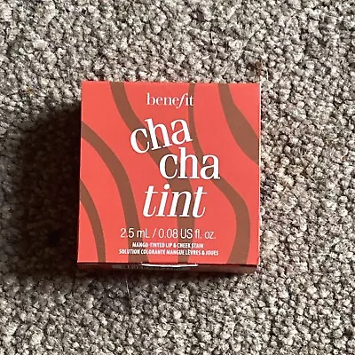 £4.99 • Buy BENEFIT Cha Cha Tint Mango-Tinted Lip & Cheek Stain 2.5ml Brand New & Boxed
