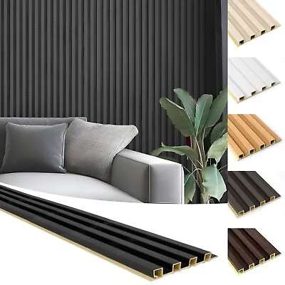 Art3d Slat Wall Panel，8-Pack 96x6in Covering 32sq.ft，WPC Acoustic Diffuser Panel • $169.99