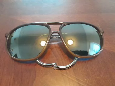 Vintage Vuarnet Sunglasses 117 Brown Cable Hook PX8000  Brown Lens • $259.95