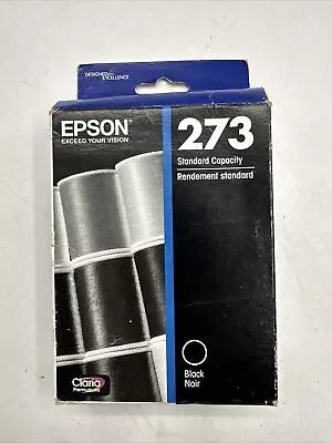 Genuine OEM Epson 273 Black T273020 Ink XP600 XP610 XP800 Exp. 12/21 • $9.99