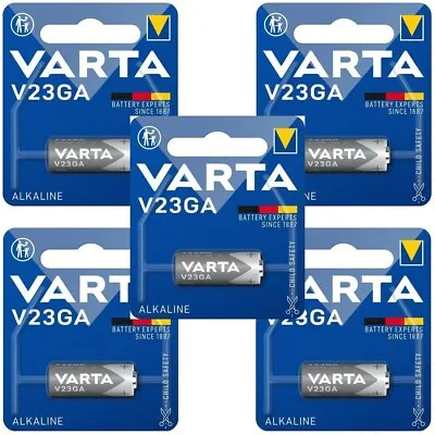 5 X VARTA A23 Alkaline Batteries 12V - 23A MN21 E23A LRV08 V23GA L1028  Remote • £7.25