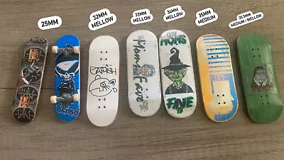 Fingerboard Deck Lot Tech Deck Awful Catfish BBQ Wooden Used • $75