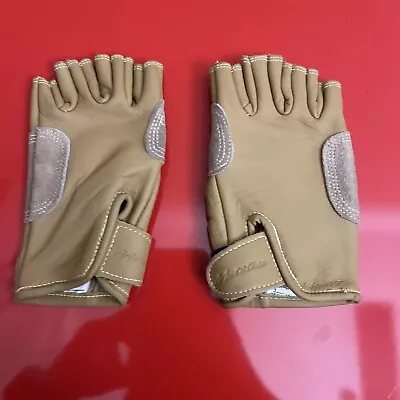 NEW! Metolius Mountain Climbing 3/4 Finger Glove Leather CLIM102 Color Tan Small • $26.99