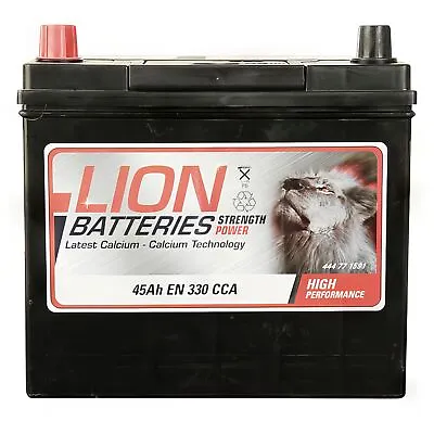 159 12V Car Battery 3 Year Guarantee 45AH 330CCA 1/1 Replacement Lion 444771591 • £47.25